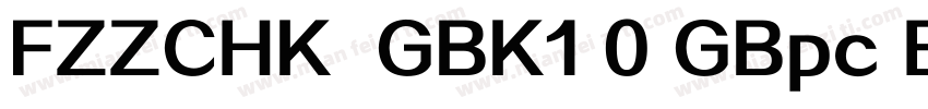 FZZCHK  GBK1 0 GBpc EUC H字体转换